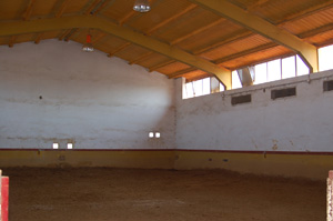 Pista cubierta del centro ecuestre en Salamanca
